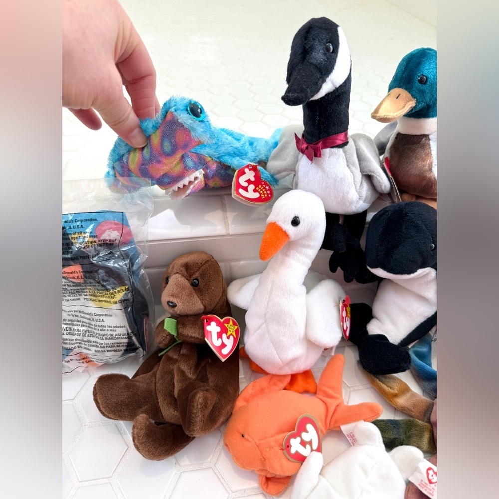 Ty Beanie Baby Plush Collection Water Birds & Sea Creatures - Picture 2 of 7
